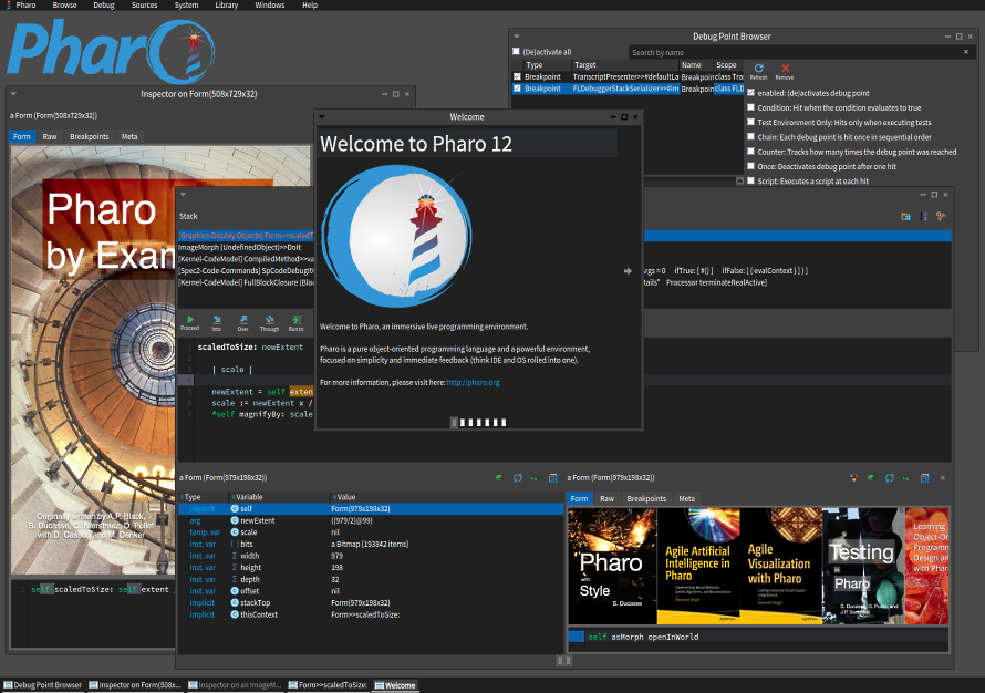 Screenshot of Pharo 12